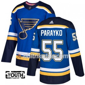 St. Louis Blues Trikot Colton Parayko 55 Adidas 2017-2018 Blau Authentic - Kinder